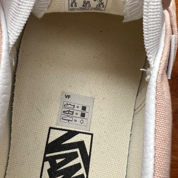 NEW Vans Women’s size 9 men’s size 7.5 - Checkered tan/white - Picture 3 of 6